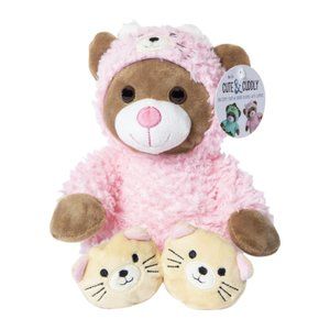 teddy bear in pajamas stuffed animal 11in
